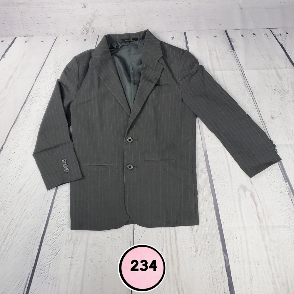 Boys Medium Dark Gray Suit Top – Formal Blazer Style Dress Jacket